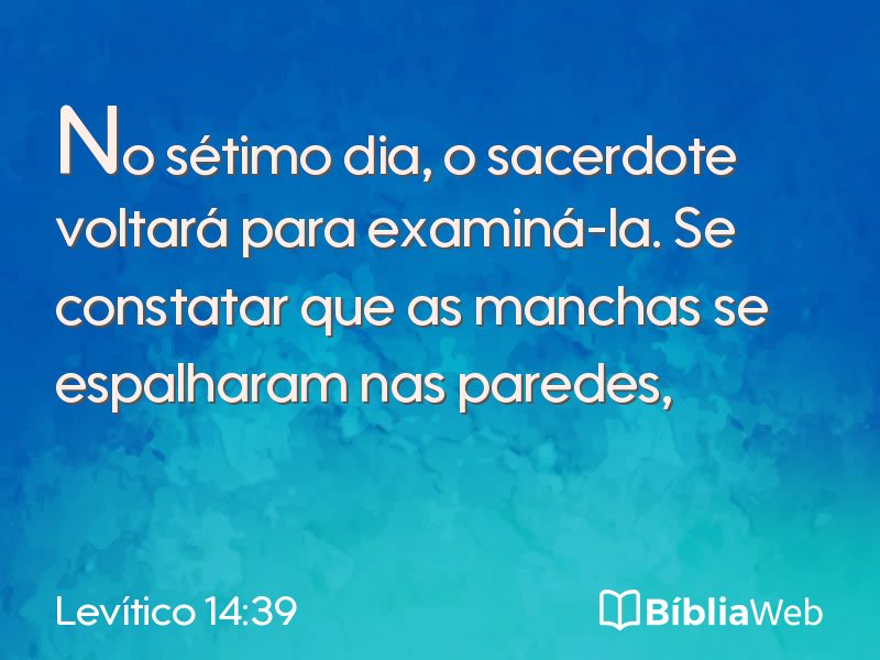 Levítico 14:39 em imagem para compartilhar