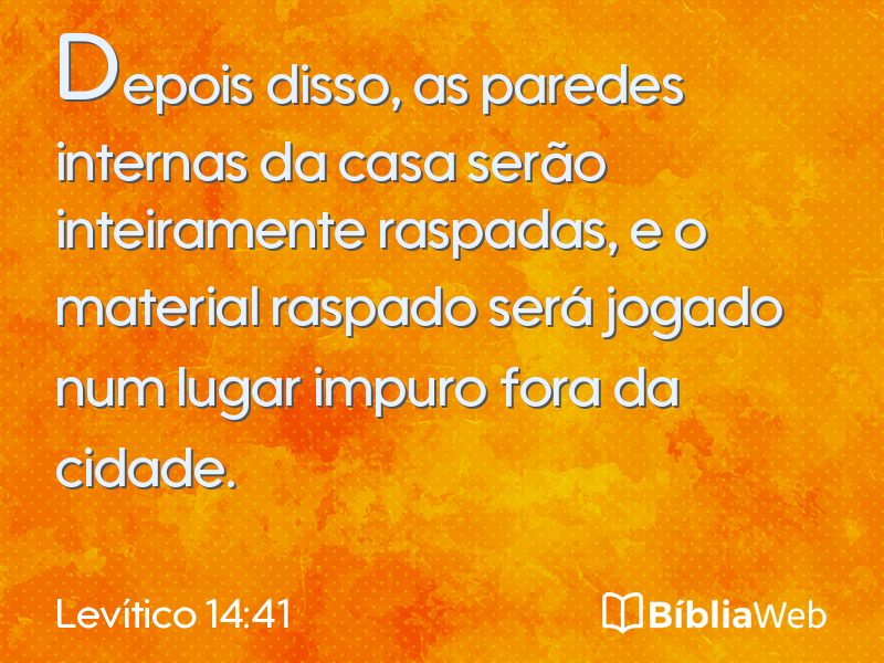 Levítico 14:41 em imagem para compartilhar