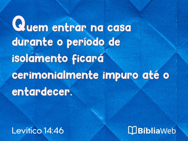 Levítico 14:46 em imagem para compartilhar
