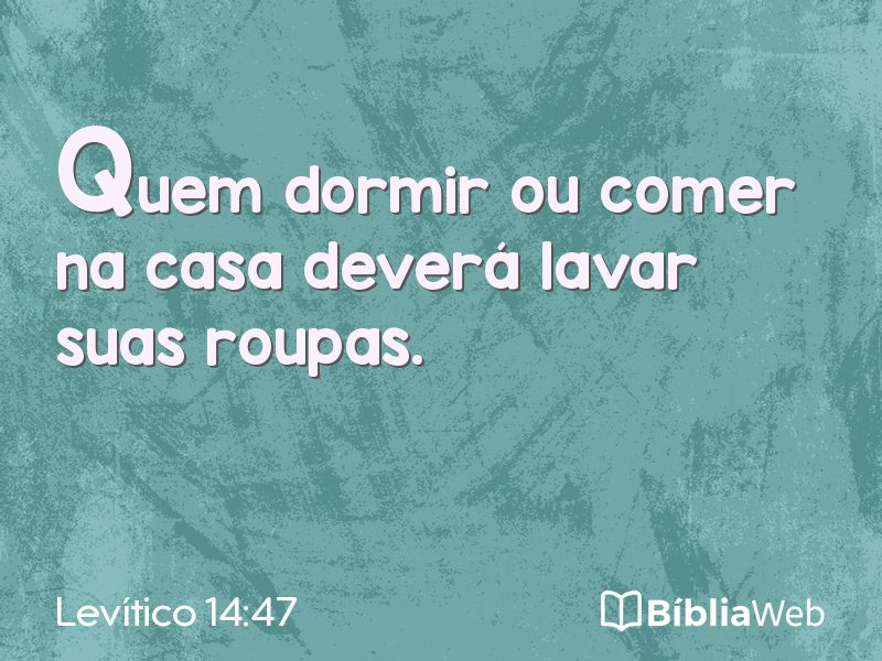 Levítico 14:47 em imagem para compartilhar