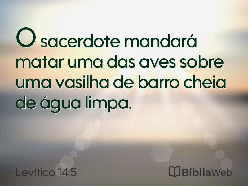 Levítico 14:5 em imagem para compartilhar