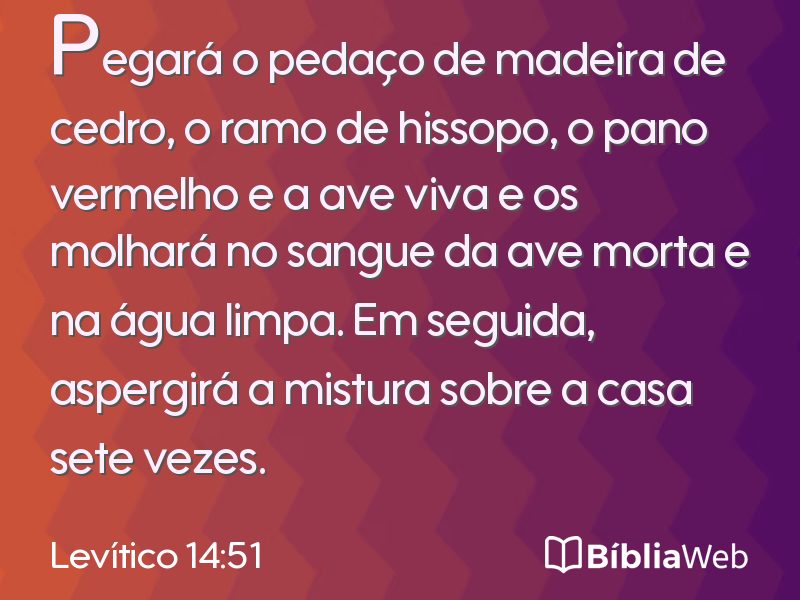 Levítico 14:51 em imagem para compartilhar