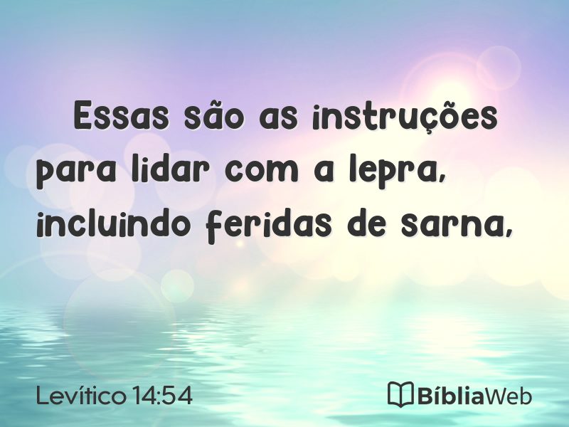 Levítico 14:54 em imagem para compartilhar