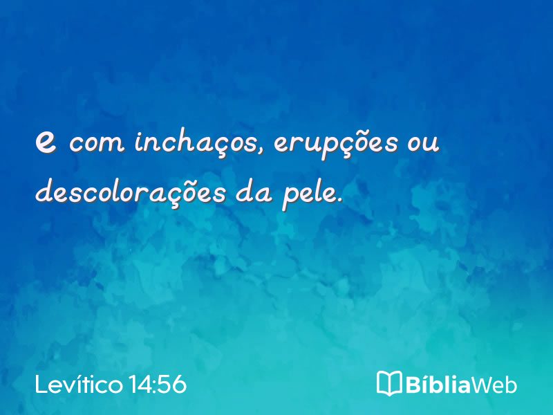 Levítico 14:56 em imagem para compartilhar