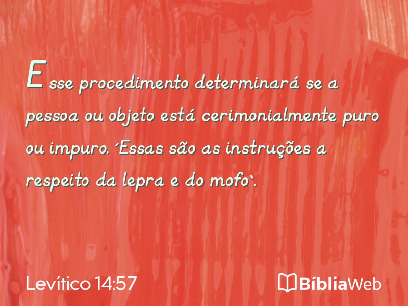 Levítico 14:57 em imagem para compartilhar