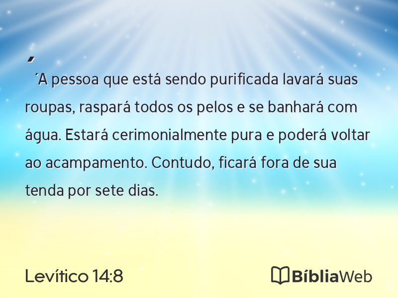 Levítico 14:8 em imagem para compartilhar