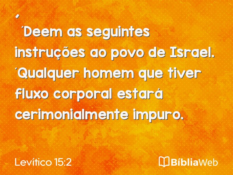 Levítico 15:2 em imagem para compartilhar