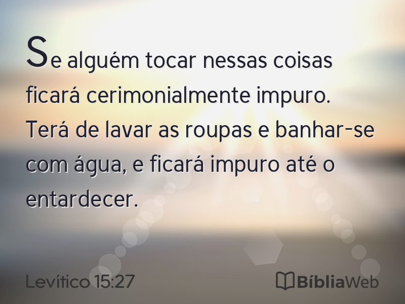 Levítico 15:27 em imagem para compartilhar