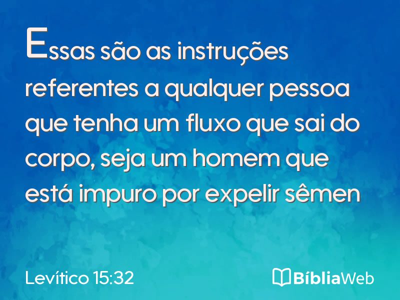 Levítico 15:32 em imagem para compartilhar
