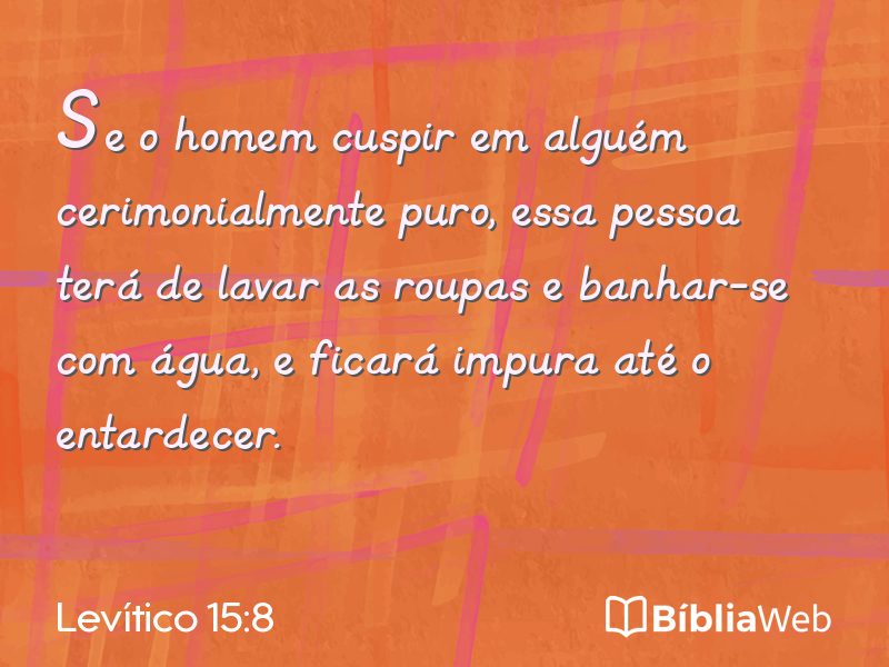 Levítico 15:8 em imagem para compartilhar