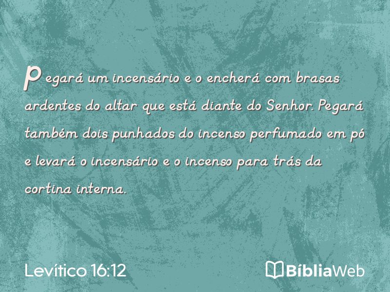 Levítico 16:12 em imagem para compartilhar