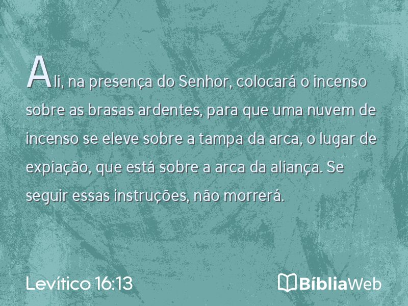 Levítico 16:13 em imagem para compartilhar