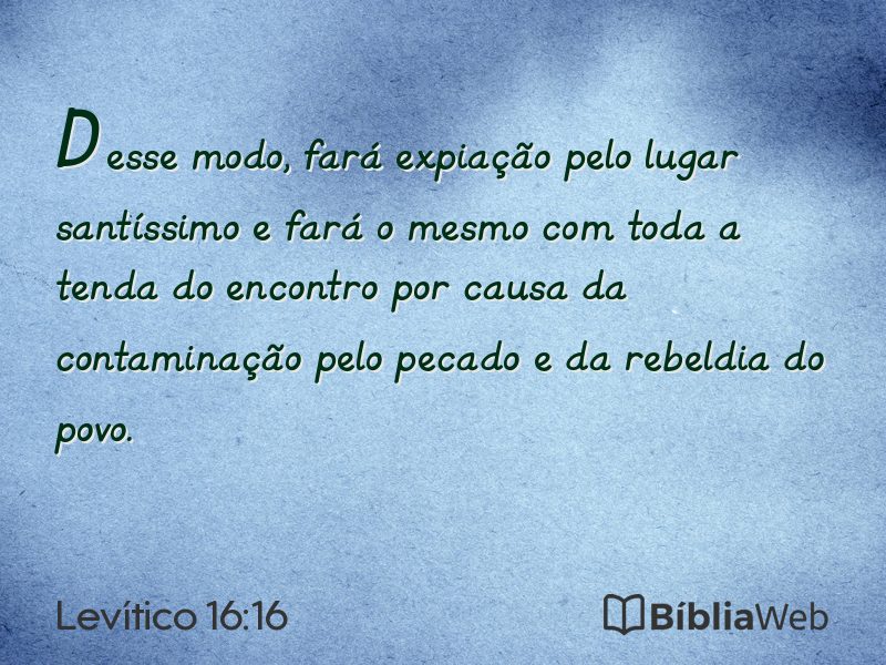 Levítico 16:16 em imagem para compartilhar