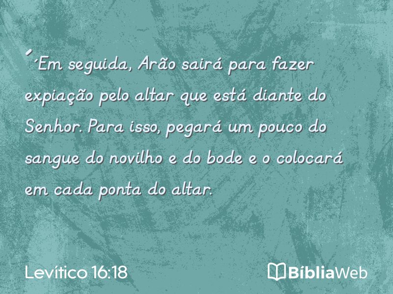 Levítico 16:18 em imagem para compartilhar