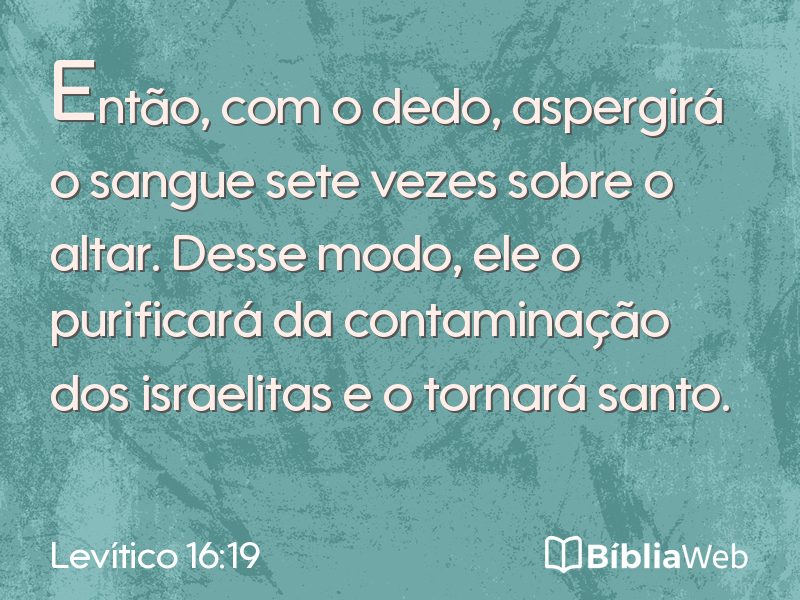 Levítico 16:19 em imagem para compartilhar
