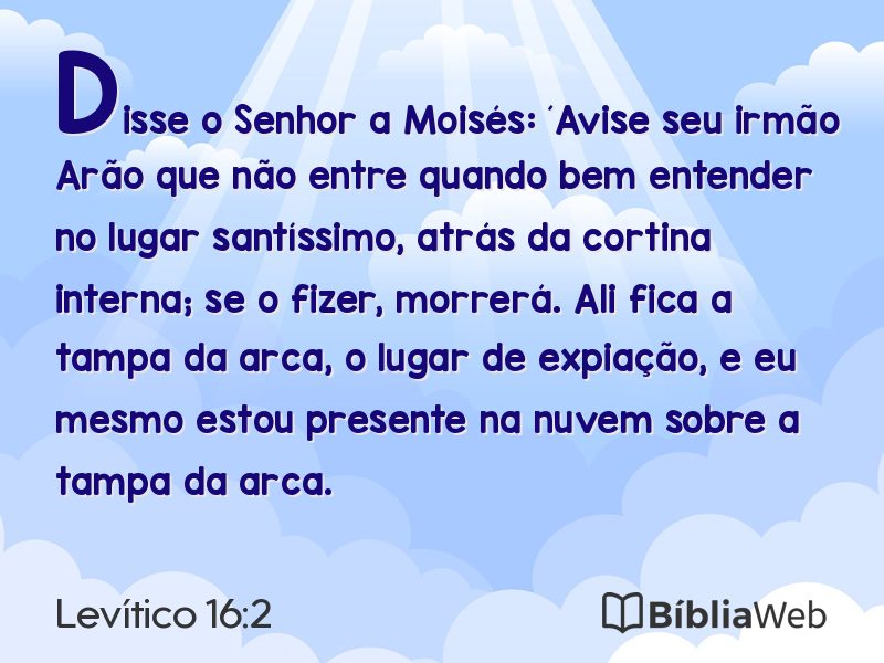 Levítico 16:2 em imagem para compartilhar