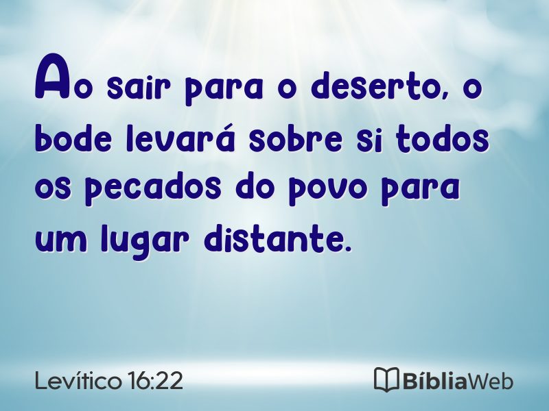 Levítico 16:22 em imagem para compartilhar