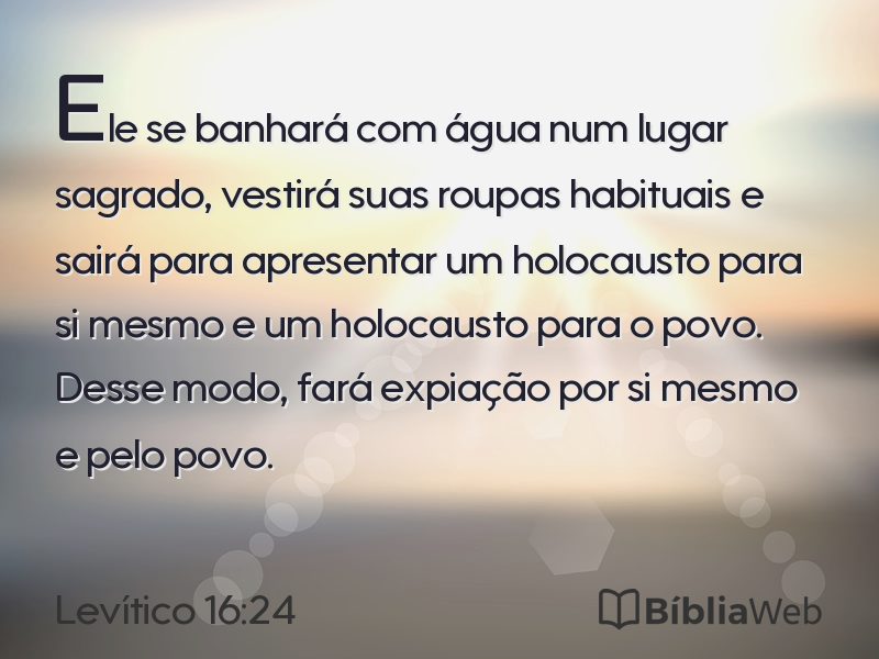 Levítico 16:24 em imagem para compartilhar