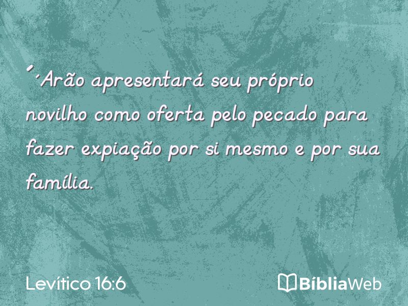 Levítico 16:6 em imagem para compartilhar