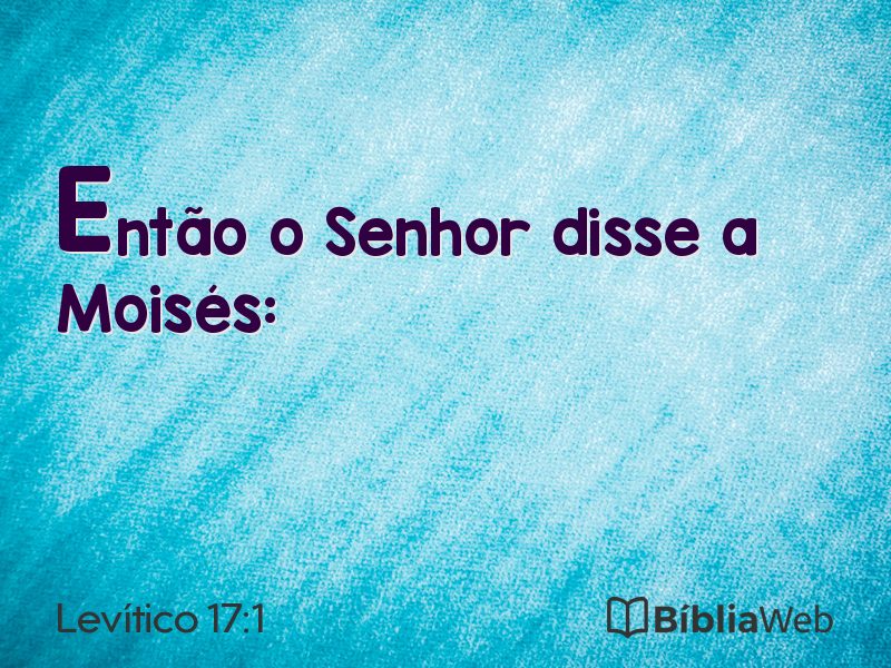 Levítico 17:1 em imagem para compartilhar