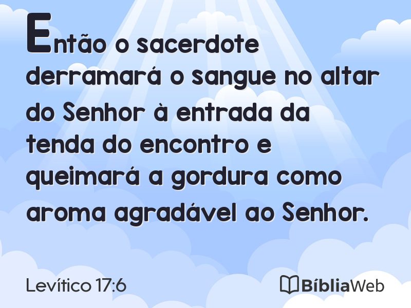 Levítico 17:6 em imagem para compartilhar