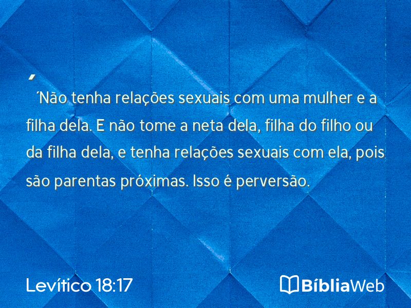 Levítico 18:17 em imagem para compartilhar