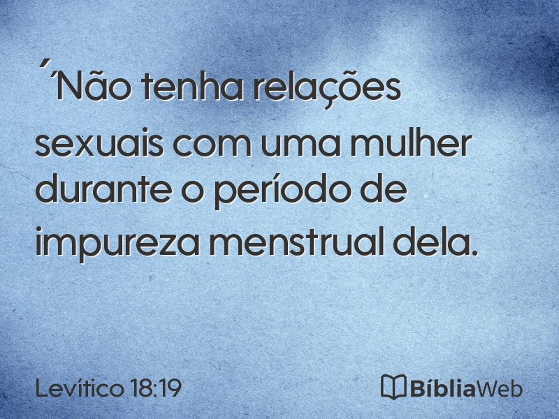 Levítico 18:19 em imagem para compartilhar