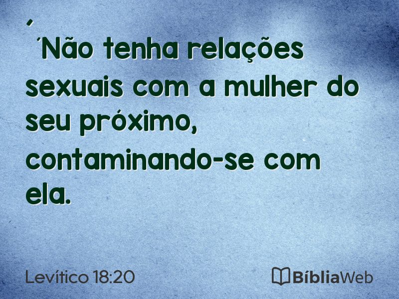 Levítico 18:20 em imagem para compartilhar