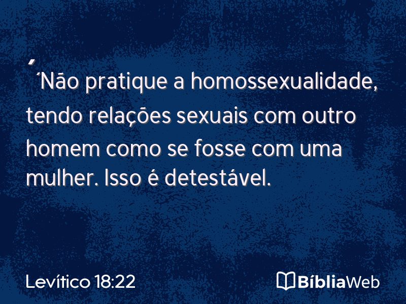 Levítico 18:22 em imagem para compartilhar