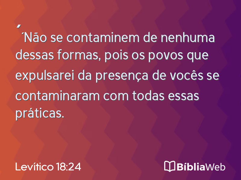 Levítico 18:24 em imagem para compartilhar