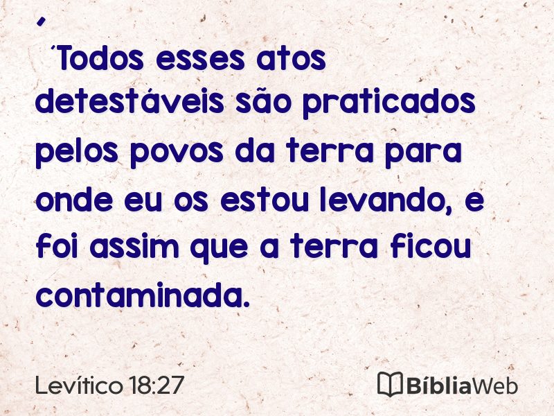 Levítico 18:27 em imagem para compartilhar