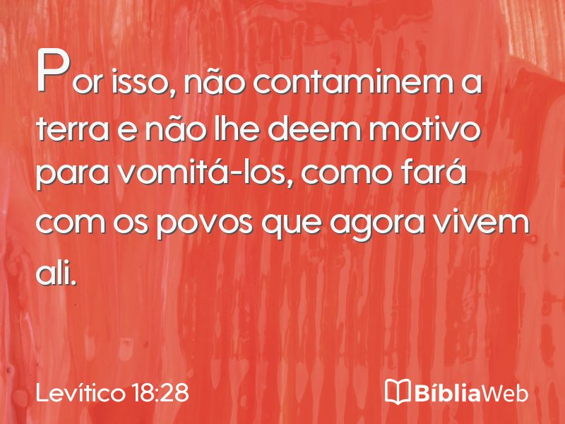 Levítico 18:28 em imagem para compartilhar