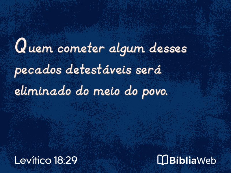 Levítico 18:29 em imagem para compartilhar