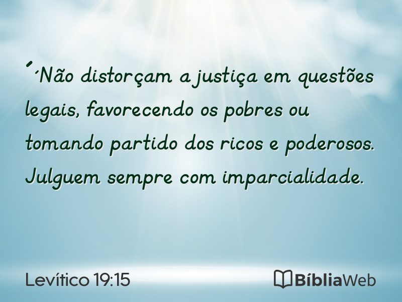 Levítico 19:15 em imagem para compartilhar