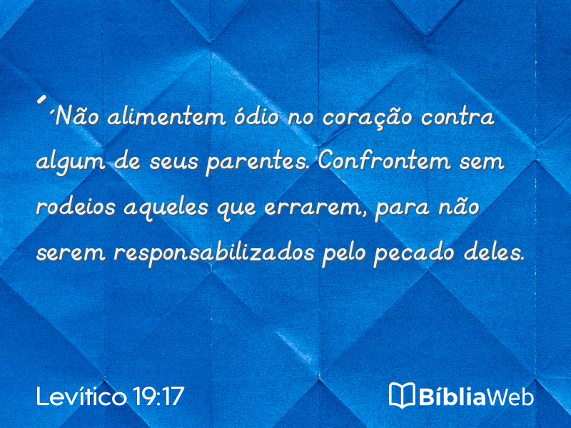 Levítico 19:17 em imagem para compartilhar