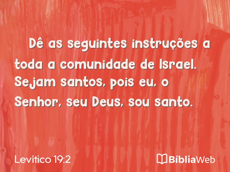 Levítico 19:2 em imagem para compartilhar