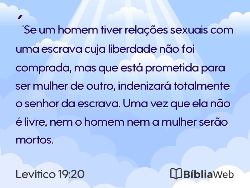 Levítico 19:20 em imagem para compartilhar