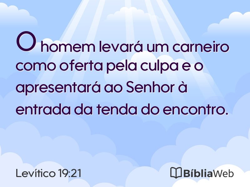 Levítico 19:21 em imagem para compartilhar