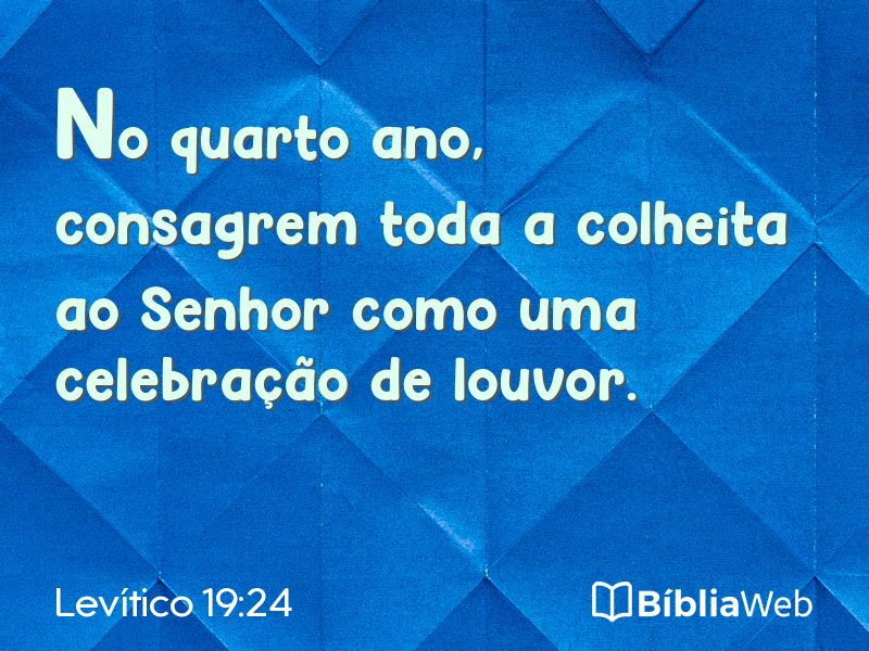 Levítico 19:24 em imagem para compartilhar