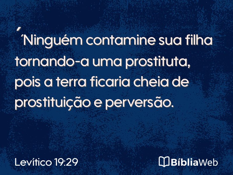 Levítico 19:29 em imagem para compartilhar