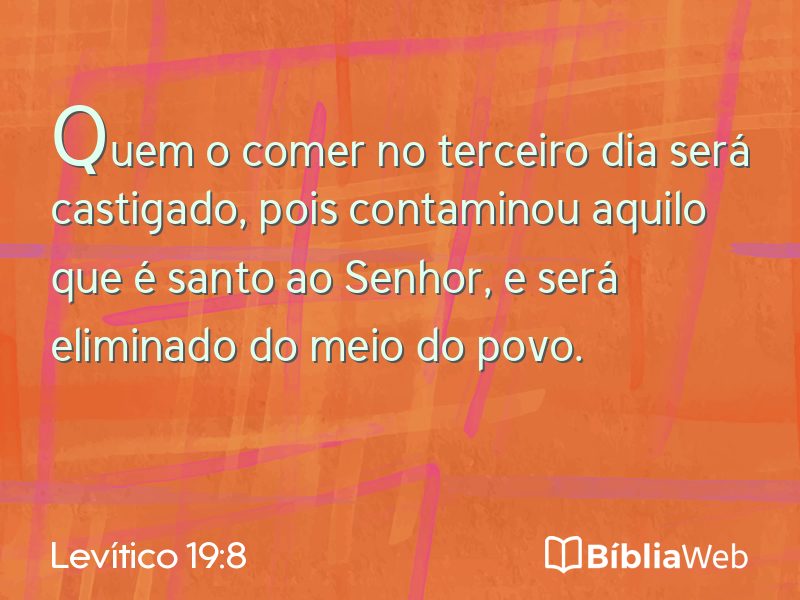 Levítico 19:8 em imagem para compartilhar