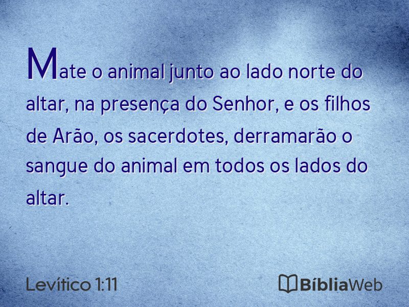 Levítico 1:11 em imagem para compartilhar