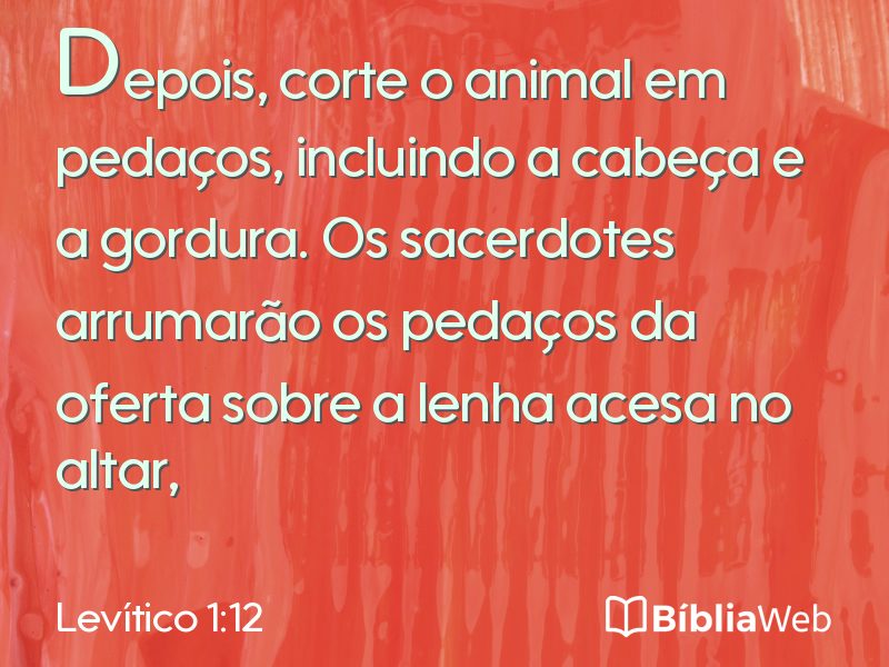 Levítico 1:12 em imagem para compartilhar