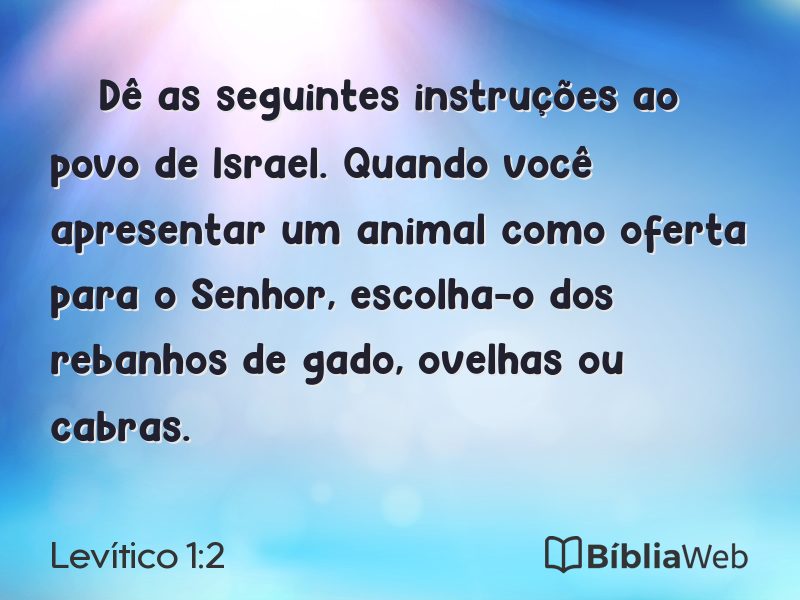Levítico 1:2 em imagem para compartilhar