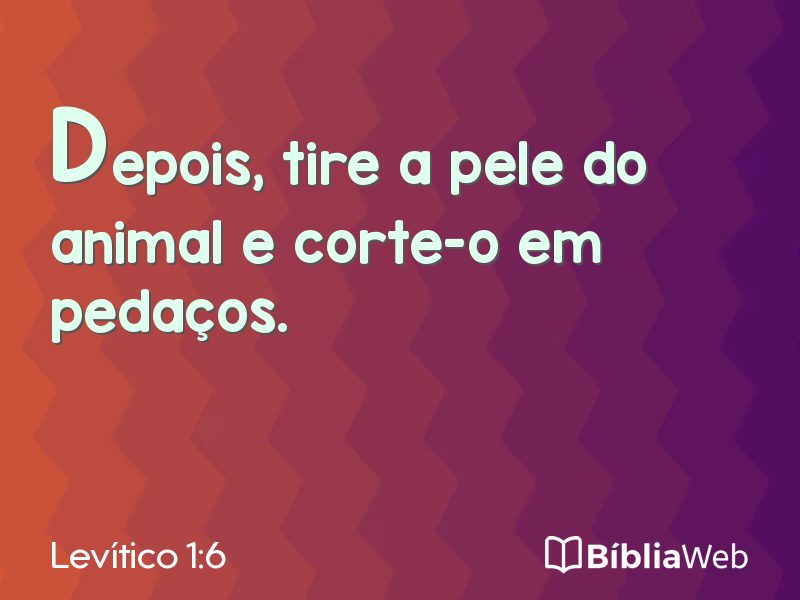 Levítico 1:6 em imagem para compartilhar