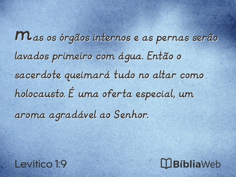 Levítico 1:9 em imagem para compartilhar