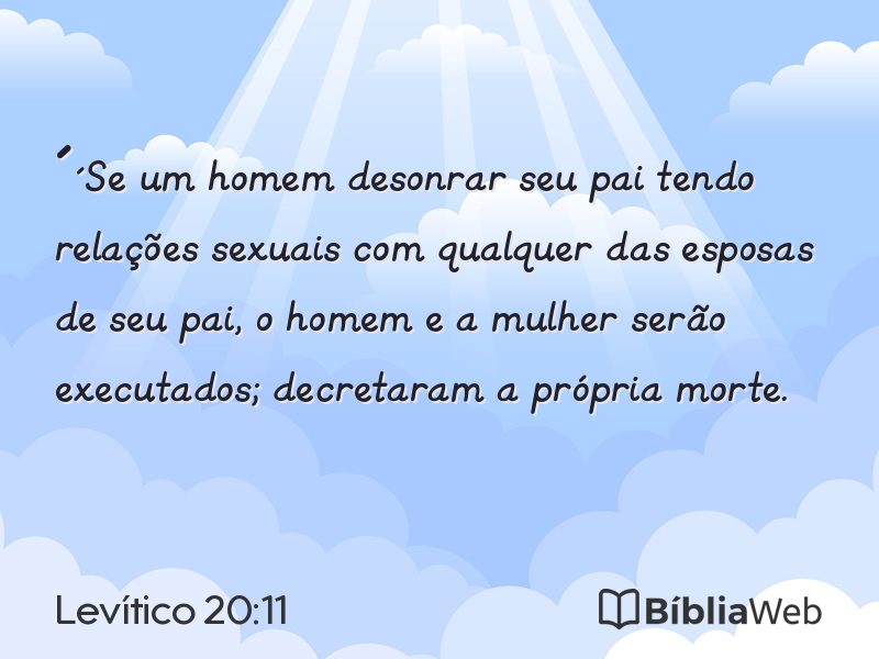 Levítico 20:11 em imagem para compartilhar