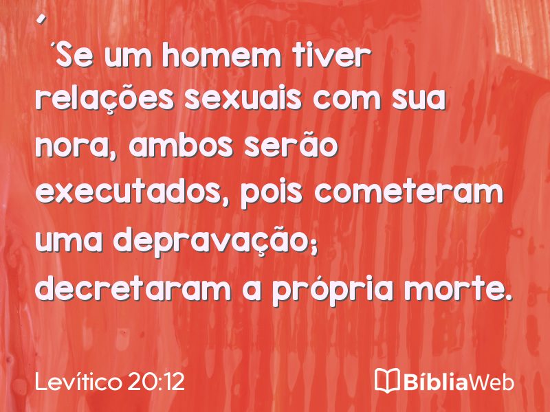 Levítico 20:12 em imagem para compartilhar