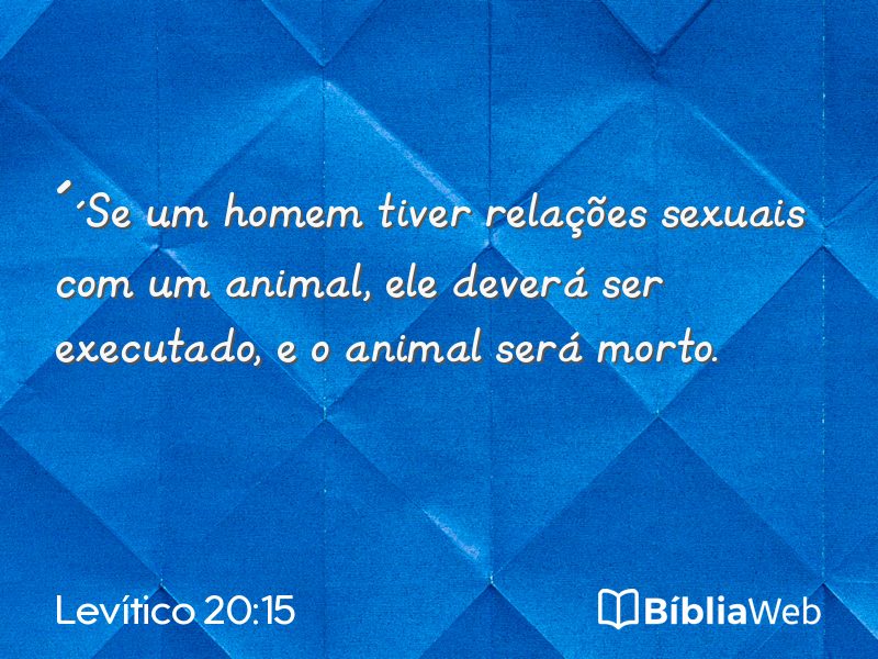 Levítico 20:15 em imagem para compartilhar