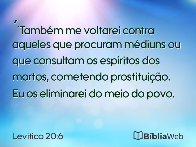 Levítico 20:6 em imagem para compartilhar